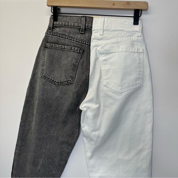 REVICE Denim Women's True Love Checkmate Jeans White Black Denim Size 25 - Picture 8 of 13